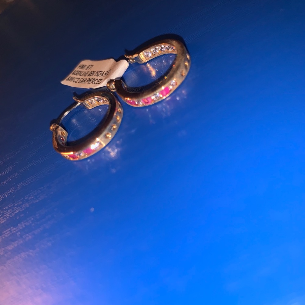 Genuine Gem India ruby earrings